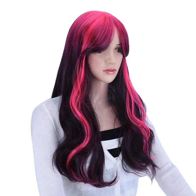 Monster Womens Wig, Rainbow Color, Long Curly Wig For Women, About 24 Inches, Cosplay Halloween Wigs, Heat Resistant Synthetic Wig, High Temperature Fiber, Daily Party Cosplay, Friendly To Beginners