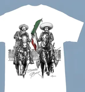 Pancho Villa Revolucion Mexico T-shirt Summer