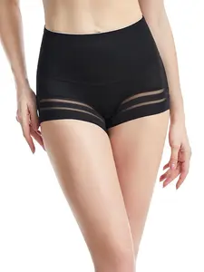 Mid-Waist Shaping Underwear for Women, Comfortable Skin-Friendly Breathable Boxer Shorts, Elastic Waist Large Size Body Shaper