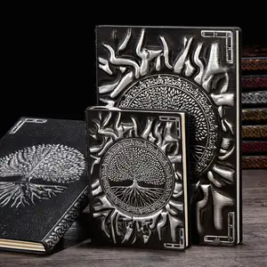 Tree of Life, Personality Size Source, Embossed Notebook, Retro PU Notepad, Business Notebook