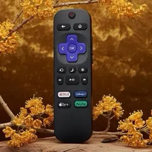Universal TV Remote Control for Hisense TCL Roku TV Philips Sharp ONN Sanyo JVC Hitachi with Netflix Disney+ HBO Max Buttons Plug-and-Play Durable Compact Design