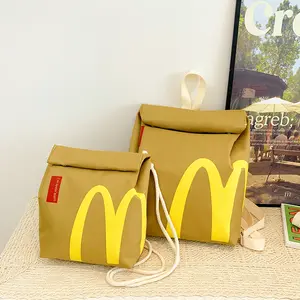 McDonald's bag, large capacity cross bag, fashion single shoulder bag and double shoulder bag, women's leisure handbag and purse, one shoulder backpack, classic large capacity bag, lovely strap satchel, leisure nylon backpack, notebook bag,