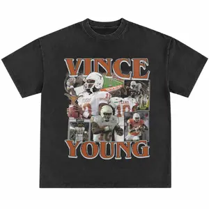 Vince Young Texas Football Shirt, Vintage College Football Graphic Tee, Retro Quarterback Highlight Shirt, Game Day Texas Fan Apparel, Classic Football Legend Style T Shirt Menswear & Underwear - Men's Tops - T-Shirts