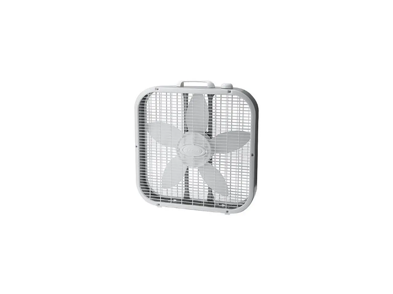 Lasko 20" Energy Efficient Basic Box Fan w/ 3 Speeds, White - Lasko 20" Energy Efficient Basic Box Fan w/ 3 Speeds, White -