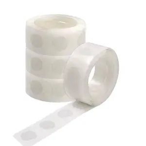 4 Rolls Glue Point Balloon Glue Removable Adhesive Dots Double Sided Dots of Glue Tape for Balloons for Party Decoration