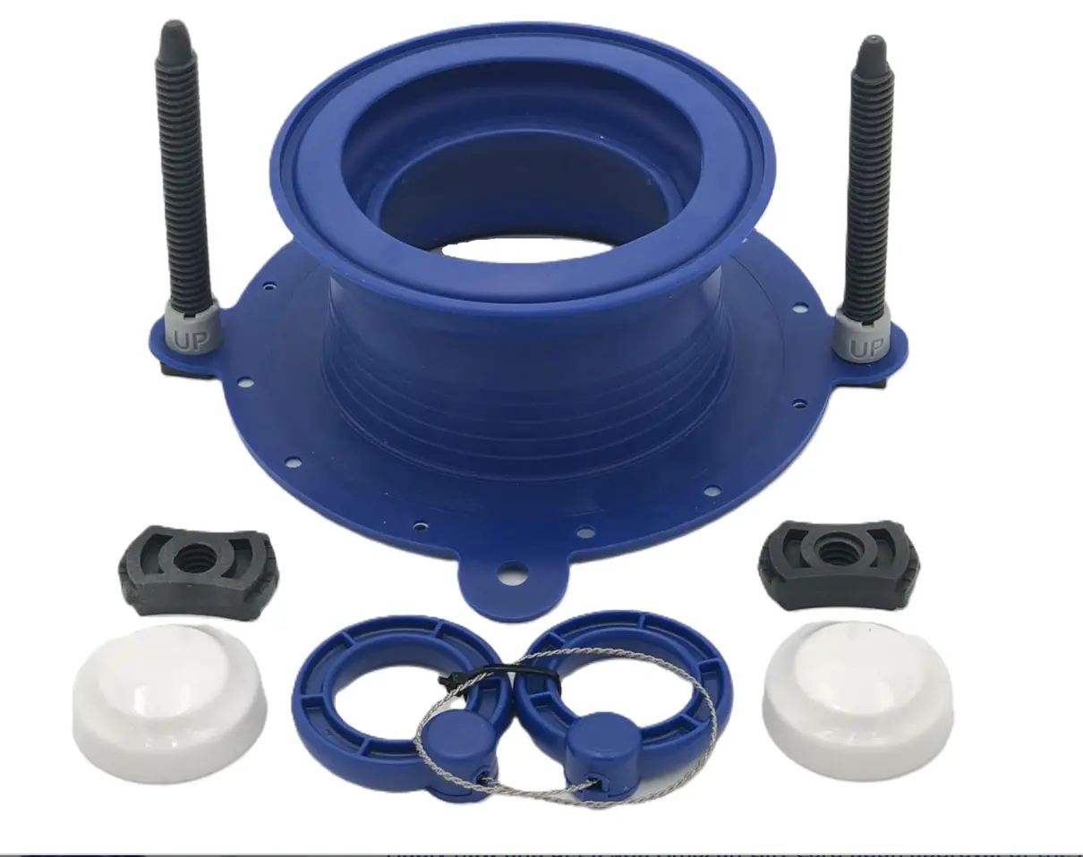 Toilet Wax Ring Replacement kit | Toilet Flange Repair kit Replaces Wax Ring for Toilet, Toilet Bolt caps, Deep Toilet Seal as Toilet Flange Extender. Better Than Wax Toilet Seal for Perfect Seal (1)