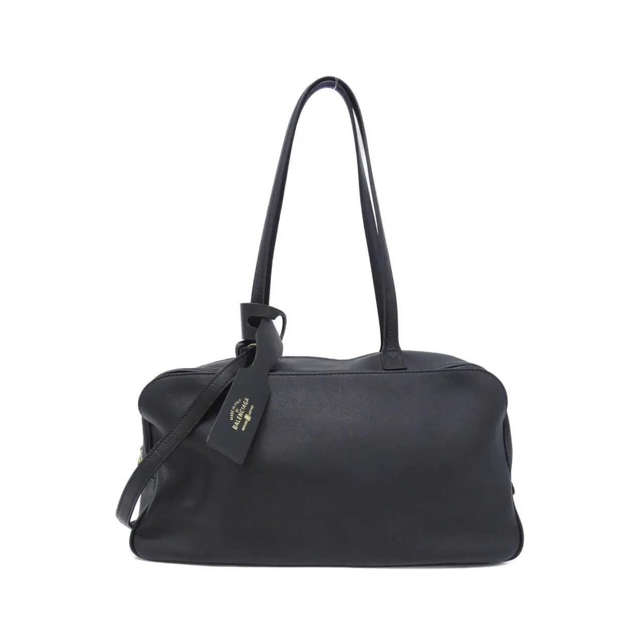 Pre-owned Balenciaga Calfskin Shoulder Bags CARRY BOWLING BAG Calf Shoulder Bag