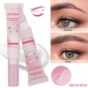3D eyebrow styling gel, with brush head, long-lasting styling without smudging, waterproof and sweat-proof eyebrow styling liquid, distinct roots and easy to remove makeup, natural three-dimensional eyebrow dyeing cream, a must for novices, Brow Balm