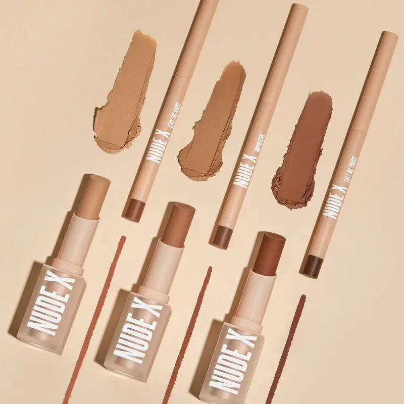 Beauty Creations Hydrating Nude Lipstick & Lip Gloss Multi-Pack - Flawless Cosmetic with Lip Liner, Assorted Lipstick Shades, High Pigment Density, Long Lasting, Comfortable Texture, for All Adult Skin Types