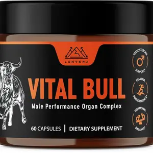 Vital Bull Beef Organ Supplement for Men – Grass Fed Liver Capsules with Heart, Kidney & Prostate – Freeze Dried Organ Complex for Energy, Vitality & Daily Wellness – 60 Grassfed Capsules