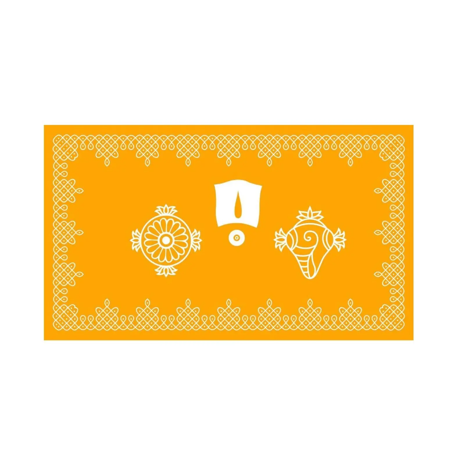5x8 Feet Fabric Reusable Lord Venkateswara or Balaji Namam Backdrop Banner for South Indian Occasions like South indian Wedding, Pooja (AS1409)