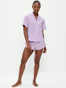 Old Navy Women's Classic Eyelet Sleep Short Set
