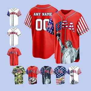 Personalized 250th Anniversary Baseball Jersey: Custom Team Name, Patriotic Gift EZT