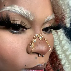 BEAUTY QUEEN 2pc set Bridge Nose Cuff Non-Piercing Jewelry in Silver Gold Copper & Bronze Tarnish Resistant Wire Fashion Accessory