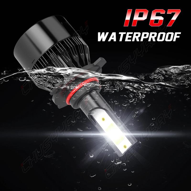 Brightest 9005 LED Headlight Super Bright Bulbs Kit 6K 20000LM High/Low Beam HB3