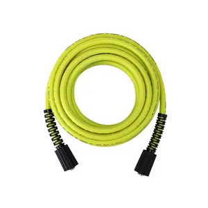 M MINGLE Pressure Washer Hose 25 FT x 1/4" - Replacement Power Wash Hose with M22 14mm Fittings - 3600 PSI，Christmas gifts