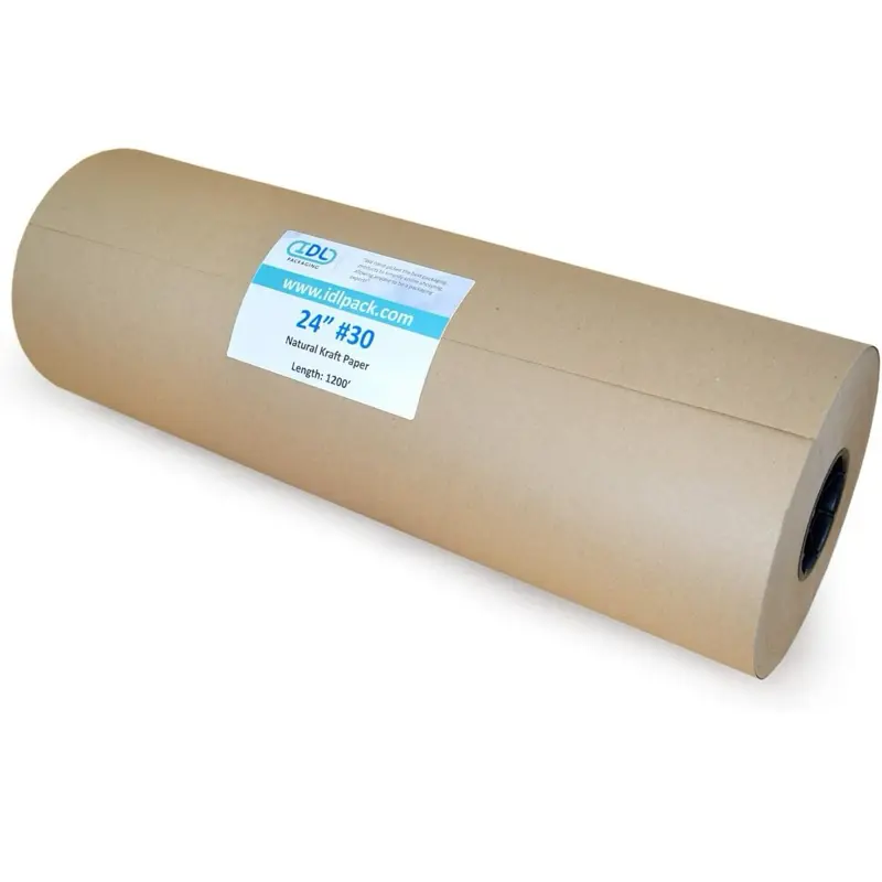 Large Brown Kraft Paper Roll 24" x 1200 feet (14400 inches) Natural Kraft Wrapping Paper for Packing - Perfect Kraft Paper for Void Filling - Kraft Paper for Kids Art Projects