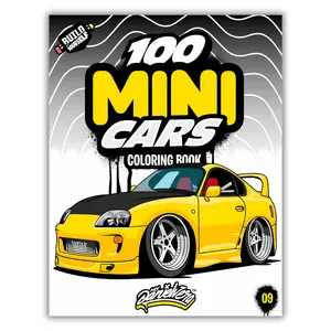 100 MINI Cars Coloring Book: Fun automotive adventure with 100 coloring pages