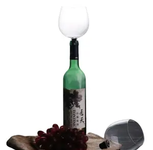 Fun Wine Glass Topper, Wine Glass Head for Bottle