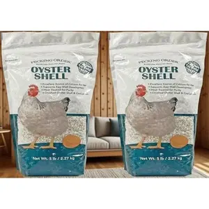 Premium Calcium Supplement for Laying Hens - Supports Strong Eggshell Development & Poultry Health - 5 LB Resealable Bag - Pack of 2 - All-Natural Poultry Feed Additive - Essential Nutrient for Healthy Chickens