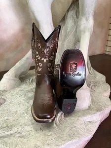 2451153150 - Vaquero Signature, Women's Rodeo Square Toe Boots Flor Entera Cafe Difuminado