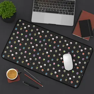 Poke' Ball Pattern Desk Mat |  Poke'Mon Gaming Mouse Pad