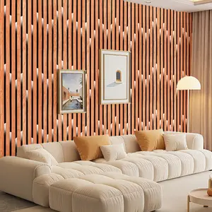 Striped Spotted Self-Adhesive Decorative Wallpaper, Removable Reusable Vinyl Thick Wall Decor, Living Room Bedroom Background Home Decoration