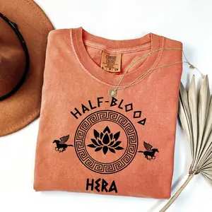 Half Blood Hera Comfort Colors T-shirt, Mythology Lover Tee, Percy Jackson Olympus Gods Fan, Homer Bookish Gift For Friends