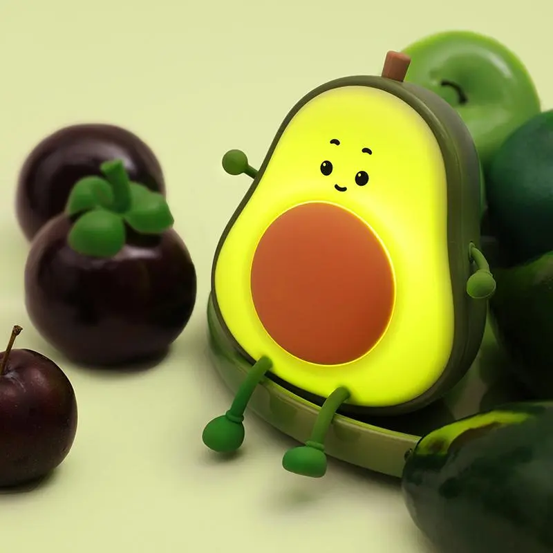 Avocado Design Night Light, Cute Avocado Design Night Light, 3-level Dimming Night Light, Suitable for Boys and Girls Birthday and Christmas