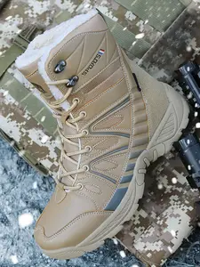 Men's Outdoor Tactical Boots, Casual Comfortable Warm Ankle Boots for Outdoor Activities, Lightweight Hunting Boots, Jungle Army Boots