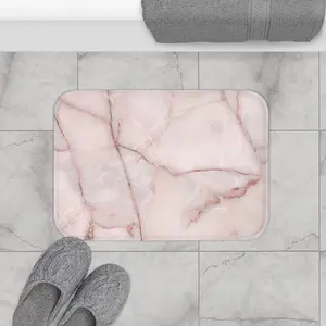 Pink Marble Bath Mat Designs by Nadiyah