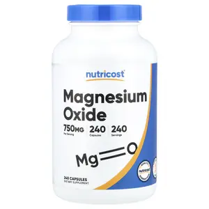 Nutricost Magnesium Oxide , 750 mg , 240 Capsules