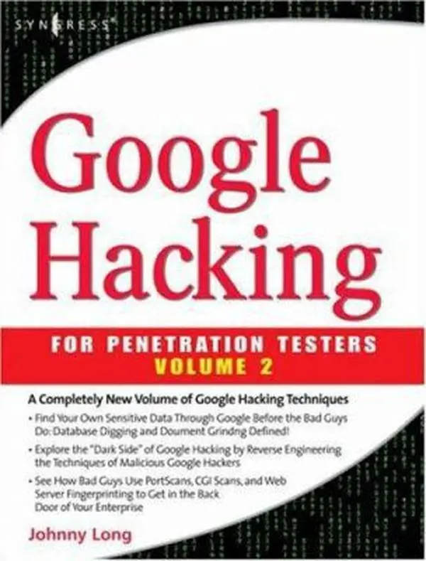 USED Book - Google Hacking for Penetration Testers by Bill Gardner (Paperback) - english
