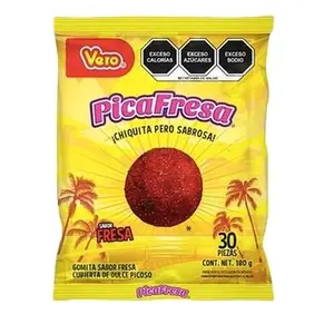 PICAGOMAS - Gummy Coated With Chili And Sugar Mango, Tamarind, Watermelon & Strawberry Flavors / 100 pieces Bag /