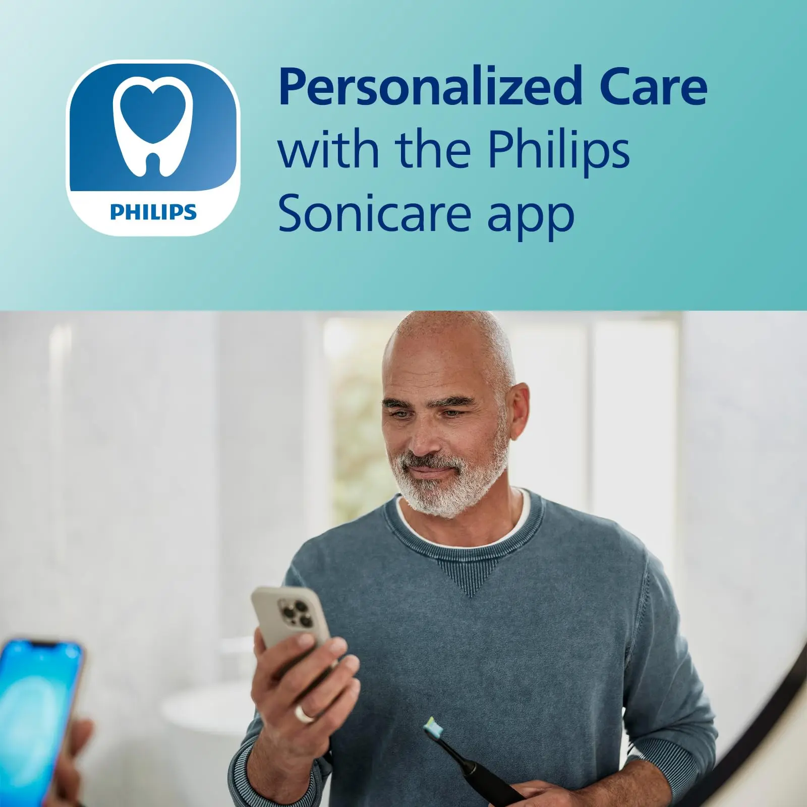 Philips Sonicare DiamondClean Smart 9700 Electric Toothbrush - Multiple Colors,Toothbrush with App, Pressure Sensor, Brush Head Detection Handle Oral