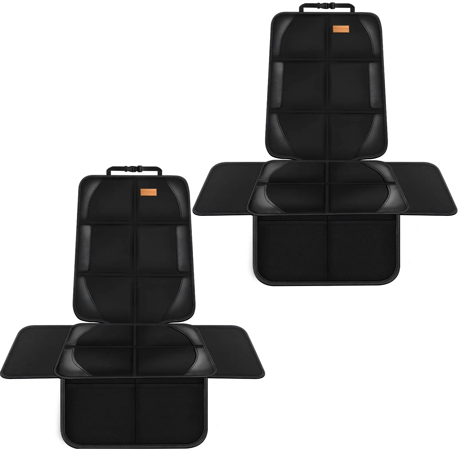 Car Seat Protector  2 Pack Of Protectors Thickest Padded 600d Fabric Padding Waterproof Durable Anti Slip Backing Protection Suitable For Children(2 Protector)