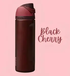 [New Version] Owala Black Cherry 32oz Freesip Stainless Steel Water Bottle With 24-hour Cold, suitable For Daily Use, Gift For Her