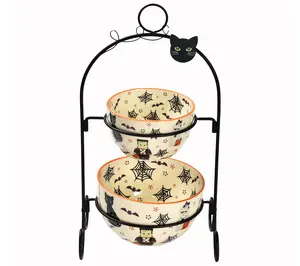 Temp-tations Seasonal Tiered Server with 1-qt and 2-qt Bowls