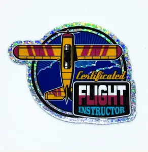 CFI Flight Instructor Glitter Sticker