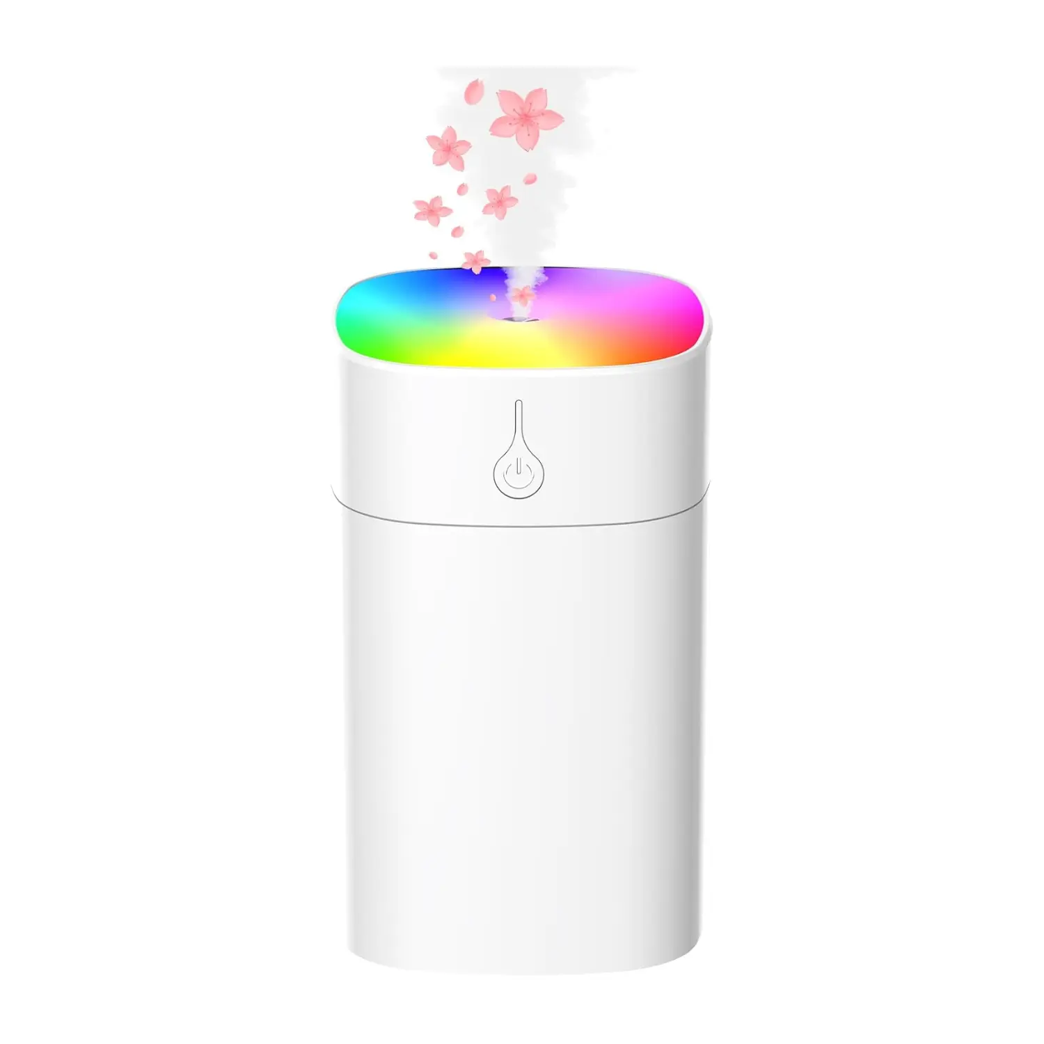 Portable Mini Humidifiers for Bedroom, 400ml Aroma Diffuser for Home Personal Desktop Plant Humidifier Indoor Fragrance Aroma Diffuser with 2 Modes