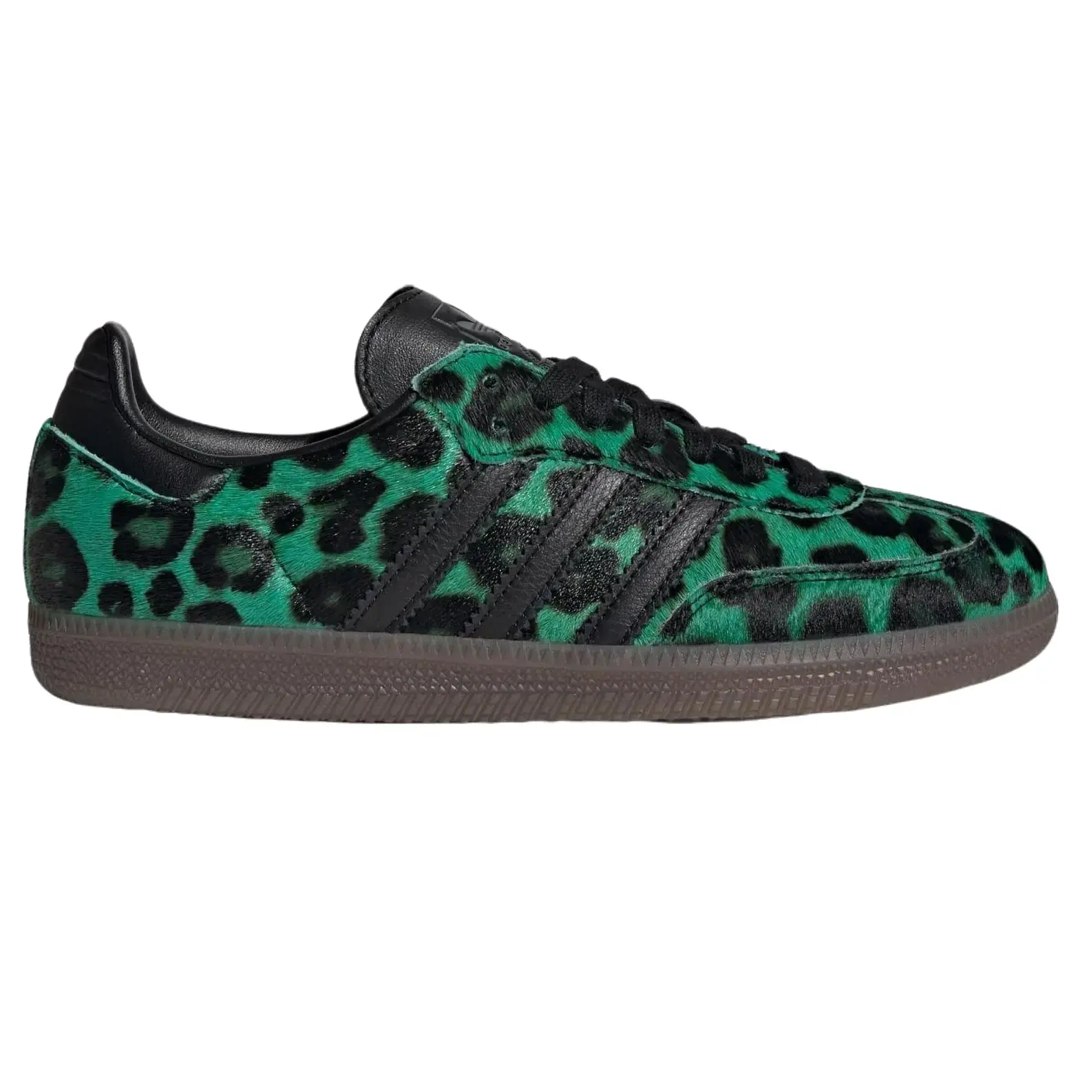 Adidas Samba OG Leopard Semi Screaming Green HQ9374 Women's Fashion Sneaker New
