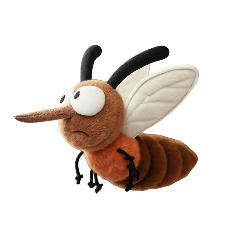 Uomi Toy Funny Insect Plush Toy, Mosquito Bee Firefly Cockroach Big Eyes Stuffed Animal, Soft Fluffy Squishy Kawaii Sleeping Pillow, Cuddly Huggable Companion Doll, Birthday Gift for Kids Adults, Room Decor Party Favor #summervibes