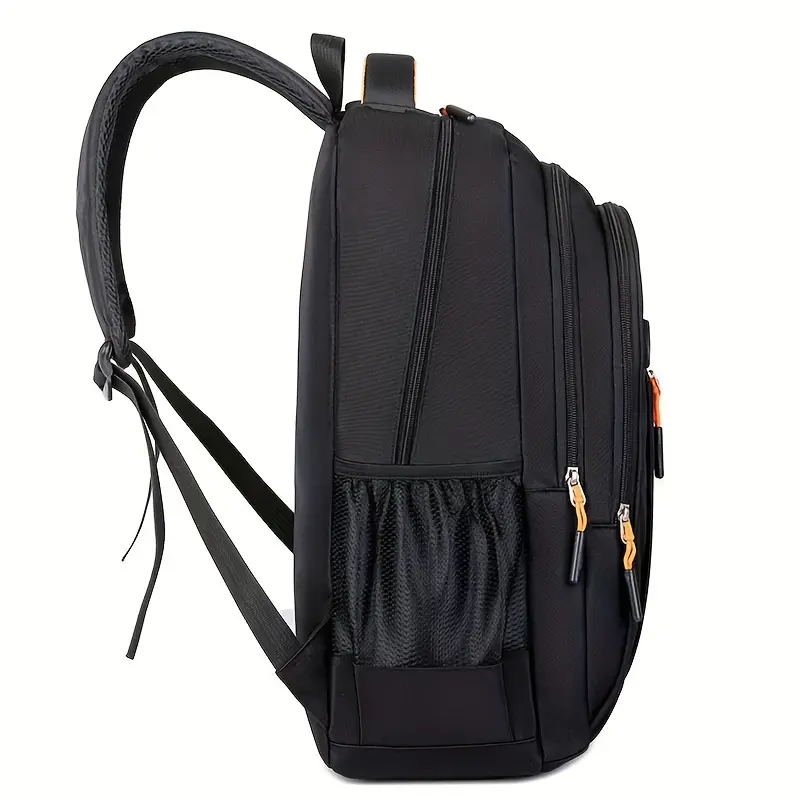 bifl laptop backpack BJIAX for Men Women, High Tech Business Backpack with USB Charging Port Water-Resistant for 15.6 Inch Computer Bag, 35L Anti-theft Travel Work College Backpack -Black Designed for big PCs and accessories Is This a Buy-It-For-Life backpack?