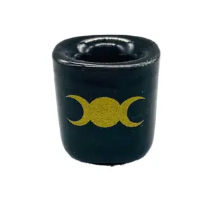 Triple Moon Mini Spell Candle Holder