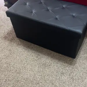 【NEW COLOR】Folding Storage Ottoman Bench, Foot Rest Stool with Padded Seat, Large Toy Box Storage Chest with Seatin, Holds up to 660 lb-Grey
