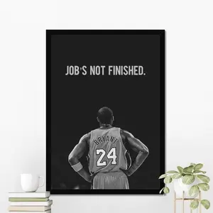 Kobe Bryant Motivational Poster, Inspirational Wall Art, Home Gym Decor, Basketball Poster, Motivation Wall Art, Motivational Print