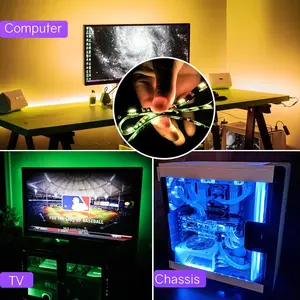 3 Pre-Cut 12Inch/36Inch Eclipse Kit LED Strip Lights