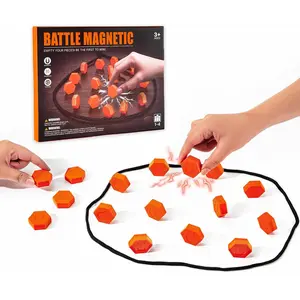 20-Piece Magnetic Chess Game with Textured Stones & Rope| Strategic Standing Play for Kids & Adults| Family, Party, Travel & Camping Puzzle Strategy Games
