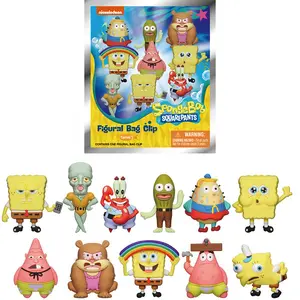L-Officially Licensed SpongeBob SquarePants Series Keychain Blind Bags Mystery Mini Figure Random Anime Action Figures Accessories  Cute Anime Character Cartoon Bag Charms Collectible Ornament Surprise Gifts