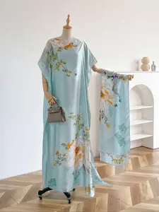 Women's Floral Print Long Scarf Set, Elegant Soft Comfortable Shawl for Daily Wear, Fashion Accessories for Women & Girls, Head Scarf